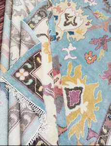 Oushak พรมโอเรียนเต็ล10 'x 14' งานแฮนด์เมดขนาดเองพรมห้องนั่งเล่นแอบสแตรกขายดีชุดพรมปูพื้น - Product Image 4