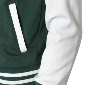 Veste bomber universitaire en cuir brodée en chenille sur toute la surface, manches en cuir personnalisées, pour hommes, vêtements de rue décontractés pour hommes, veste universitaire - Product Image 6