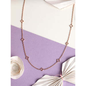 NOVAMART Fine Fine Sterling Silver Flower Charm <b>Necklace</b> <b>Chain</b> by 925 Wholesale Export - Product Image 2