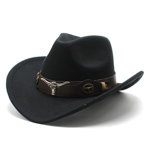 Nuevos sombreros de vaquero de cuero al aire libre para hombres de vaquero occidental personalizados Sombreros de vaquero en cuero genuino Sombreros de moda al por mayor - Product Image 4