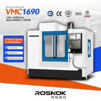 Centre d'usinage vertical CNC VMC1690 de haute précision pour le travail des métaux, 5 axes, fabriqué en Chine