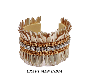 Brazalete con cuentas de semillas bordado hecho a mano único diseño de borla nueva moda estilo clásico accesorio de viaje para aniversario - Product Image 6