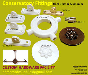 Le toit conservatoire de patron de centre de connecteur conservatoire partie les composants en aluminium en laiton de conservatoire de fer - Product Image 5
