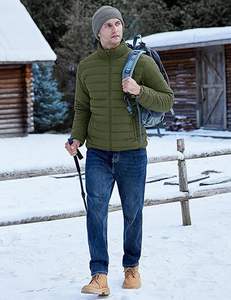 Vêtements décontractés pour hommes et femmes automne/hiver Veste bouffante col de haute qualité Veste chauffante à capuche épaissie et moelleuse Vente en gros - Product Image 2