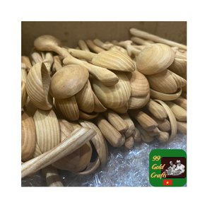 Juego de Cucharas de Cocina de Madera Natural Lisa de Primera Calidad de Vietnam, Cucharas de Madera de Mango Largo en Varios Tamaños para Pedidos de Exportación - Product Image 4