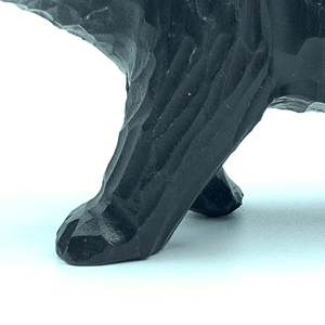 YEEYAYA intagliato a mano 5 \ "scultura in legno orso nero figurina di natale e decorazione per la casa statua animali selvatici camera decorazione - Product Image 2