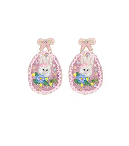 ต่างหูลูกปัดทำมือหลากสีสำหรับสตรีและเด็กผู้หญิงแครอทอีสเตอร์พร้อมกระต่ายเครื่องประดับฤดูใบไม้ผลิสำหรับวันหยุด - Product Image 1