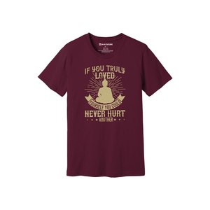 T-shirt 100% coton avec impression de thèmes de bouddha Style décontracté 12 options de couleur 160-180 Placement de conception personnalisable GSM lourd - Product Image 4