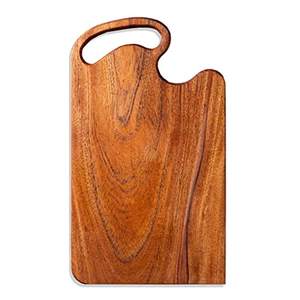 Planche à découper en bois d'acacia écologique artisanale avec un design moderne, logo personnalisable, finition naturelle pour une utilisation en cuisine - Product Image 1