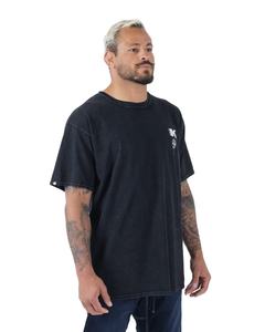 T-shirt surdimensionné à manches courtes et col rond de première qualité pour hommes, logo personnalisé, sérigraphie à motif solide, maillot de 240 grammes. - Product Image 3