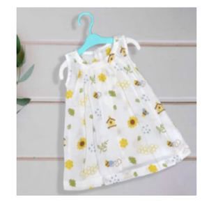 เดรสผ้าฝ้ายทรงเอแบบเกาหลีสำหรับเด็กแรกเกิดอุปกรณ์แฟชั่นพิมพ์ลายการ์ตูนสำหรับเด็กผู้หญิง0-5Y ฤดูร้อน - Product Image 1