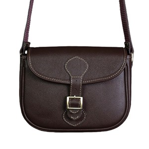 High Quality women's Saddle Bag Wholesale Custom Logo Brown for Women Genuine Leather Vintage <b>Small</b> Crossbody Ladies <b>Handbag</b> OEM - Product Image 1