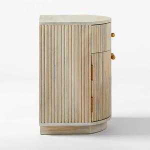 โต๊ะข้างทำจากไม้งานหัตถกรรมเฟอร์นิเจอร์ตกแต่งบ้านทำจากไม้เนื้อแข็งธรรมชาติสำหรับการใช้ชีวิตแบบทันสมัย - Product Image 6