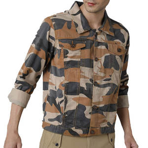 Ropa informal Uso al aire libre Hombres Jeans Chaqueta de invierno con logotipo Hombres de alta fabricación Jeans Chaqueta - Product Image 1