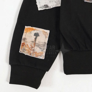เสื้อฮู้ดผ้าฝ้ายผู้ชายแบบเย็บปะติดน้ำหนักเบาระบายอากาศ - Product Image 5