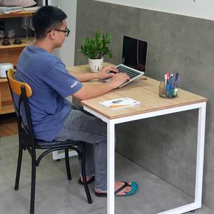 โต๊ะเกมมิ่งรูปตัวแอล ขนาด 120x70 ซม. ทำจากไม้อัดพร้อมขาเหล็ก ต้องประกอบเอง มีคุณสมบัติพับได้ เหมาะสำหรับห้องนอน/ห้องทำงาน-CD68011 - Product Image 6