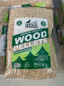 Pellets de madera Premium con motor 15-115 kg/h Salida 1 año de garantía Pellets de madera de pino y haya en bolsas de 15kg - Product Image 2