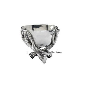 Unique Design Metal Fruit Shape Handcrafted Wine <b>Bucket</b> and Ice Chiller Cooler Brass Antique Shade Tabletop Large Shape <b>Bucket</b> - Product Image 2