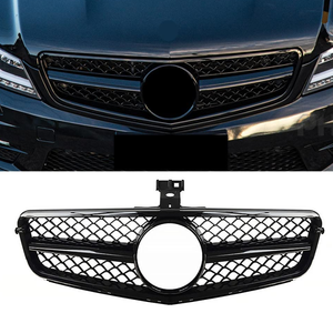 Griglia Anteriore Stile AMG per Mercedes Benz Classe <span class=keywords><strong>C</strong></span> W204 2008-2014, ABS Argento, Facelift C200 C300, Accessorio di Modifica - Product Image 6