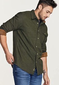 <b>Men's</b> Cotton <b>Flannel</b> <b>Shirt</b> Long Sleeve Casual Button up Plaid <b>Shirt</b> Soft Outdoor <b>Flannel</b> <b>Shirts</b> with Oem service best quality - Product Image 5