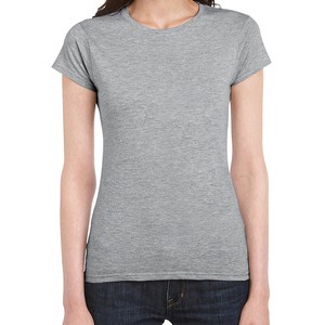 OEM เสื้อยืดเอวลอยเข้ารูปสำหรับผู้หญิง, เสื้อยืดคอกลมแขนสั้นผ้าฝ้ายระบายอากาศได้ดีพิมพ์ลายไม่ซ้ำใครสำหรับฤดูร้อน - Product Image 3