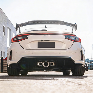 Spoiler Posteriore in Fibra di Carbonio Stile MD Prodotto in Fabbrica per Kit di Modifica Honda Civic FL5 - Product Image 2