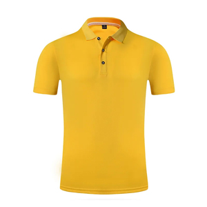 Conception personnalisée OEM T-shirts de golf en polyester à séchage rapide pour hommes Motif solide à manches courtes pour les t-shirts de polo Tissu tricoté de votre propre marque - Product Image 5