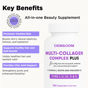 <span class=keywords><strong>Comprimés</strong></span> de collagène hydrolysé 1000mg pour la santé de la peau, des articulations et des cheveux, avec <span class=keywords><strong>acide</strong></span> <span class=keywords><strong>hyaluronique</strong></span> et vitamine C, <span class=keywords><strong>comprimés</strong></span> multi-collagène - Product Image 2