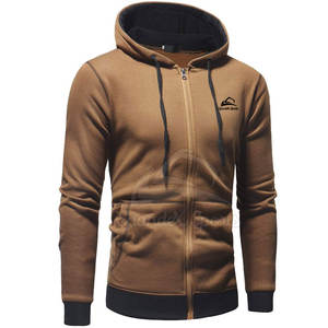 Sweat-shirt à fermeture éclair élégant de haute qualité pour hommes sweat à capuche en coton d'hiver avec motif imprimé manches longues sensation de chaleur prix bon marché en vrac - Product Image 3