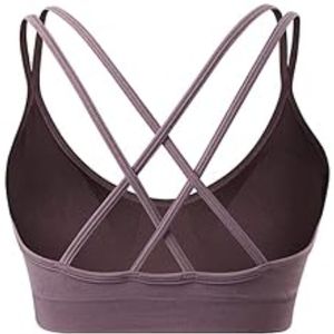 Suministro de fábrica Sujetador deportivo ligero y cómodo para mujer Diseño personalizado Sujetador de compresión de Yoga de talla grande Posición del logotipo frontal - Product Image 6