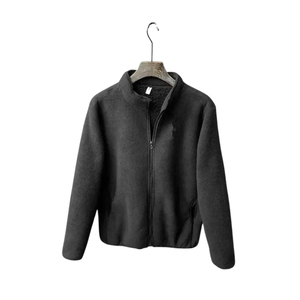 <b>Men's</b> Best Quality Soft Fabric Casual Coat Winter Thick Warm Stand Collar Zip Outdoor Office <b>Jacket</b> Soft Comfortable Fleece Set - Product Image 3