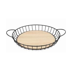 Stylish metal wire <b>basket</b> bowl set multipurpose kitchen countertop <b>storage</b> organizer for home and parties - Product Image 2