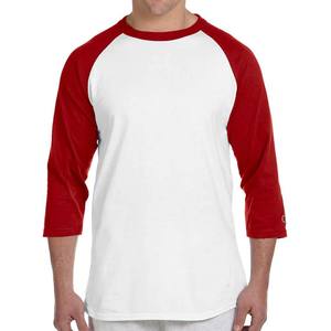 Breathable Custom Loose Fit Mens Tri <b>Sleeve</b> Crewneck <b>Raglan</b> <b>T</b>-<b>Shirt</b> - Product Image 4