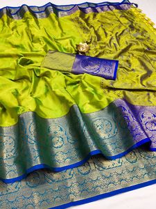 India Pakistani Designer Feestkleding <span class=keywords><strong>Saree</strong></span> Puur Zijde <span class=keywords><strong>Saree</strong></span> Zuid Indian Zijde <span class=keywords><strong>Saree</strong></span> Met Weefwerk Rand - Product Image 6