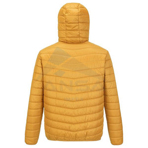 Custom Designed Men's Hooded Puffer <b>Jacket</b> High <b>Tech</b> Insulation Lightweight Water Resistant Winter <b>Wear</b> Bulk Supplier Factory - Product Image 4