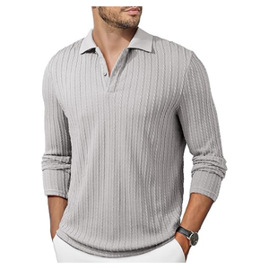 Proveedor de camisetas polo de primera calidad para hombre, mezcla de algodón suave, tejido de manga corta, ajuste cómodo, cuello abotonado, ropa informal elegante - Product Image 5