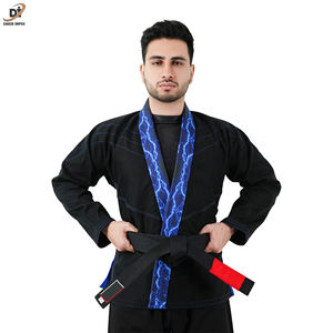 ชุดคาราเต้สำหรับผู้ชายชุดศิลปะการต่อสู้ทำจากผ้าฝ้ายธรรมดาชุดคาราเต้ออกแบบมาใหม่ - Product Image 2