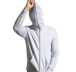 Transpirable OEM de alta calidad de algodón pesado de lujo con cremallera Sudadera con capucha Hombres Logotipo personalizado en blanco Cara completa con cremallera Sudadera con capucha - Product Image 5