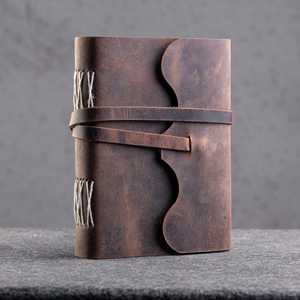 Handmade Full Grain Genuine Leather Key Journal Antique Cotton Rug <b>Paper</b> Leather Book Vintage Novelty Home <b>Decoration</b> - Product Image 5