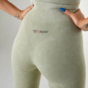 Femmes à manches longues sans couture Fitness haut soutien-gorge Legging ensembles meilleur Style Gym vêtements d'entraînement OEM mode d'été - Product Image 4