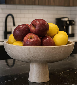 Fabricant de confiance Bol en marbre massif et lourd pour l'affichage des fruits Assurant la stabilité et un effet visuel léger dans les zones de cuisine - Product Image 2