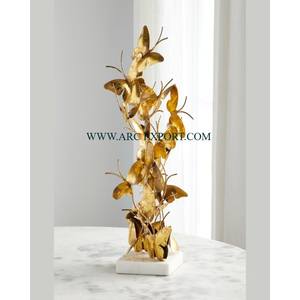 Metal abstracto tulipán flores diseñador lujoso de alta calidad Hogar y Hotel esculturas decorativas hechas a mano para el proveedor al por mayor - Product Image 5