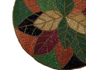 Mantel Individual y Camino de Mesa de Cuentas de Vidrio Redondas, Mantel Decorativo de Cuentas Hecho a Mano para una Mesa Elegante - Product Image 3