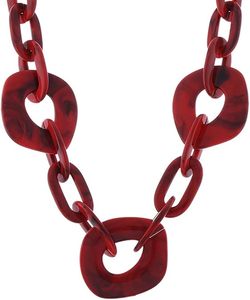 Trendy Vintage Style Resin Jewelry Necklace for Women Best Sale Product with Resin Chain for Gift Fashionable Angel Design - Product Image 5