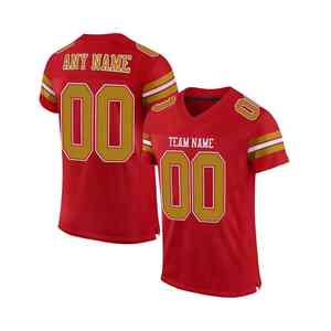 Maillot de football américain maillot sublimé avec tissu évacuant l'humidité respirant durable coutures renforcées design confortable - Product Image 3