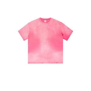 T-shirt décontracté à manches courtes et col en O pour homme avec impression numérique de 220 grammes - Product Image 1