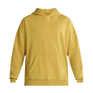 Fabricant de sweats à capuche surdimensionnés pour hommes personnalisés poids lourd sans ficelle coton vierge éponge française Hip Hop mode sweats à capuche pour hommes - Product Image 4