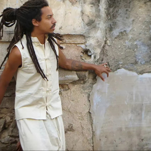 เสื้อกั๊ก kadhi สำหรับผู้ชายผ้าคอตตอน100% กระดุมจีนสีขาวดินธรรมชาติสไตล์โบฮีเมียนเทศกาลคลาสสิกระบายอากาศได้ดี - Product Image 1