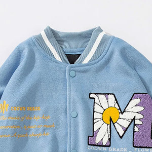 Chaqueta de béisbol para hombre de estilo callejero al mejor precio, secado rápido y ligero, patrón de letras de invierno, diseño OEM a prueba de viento - Product Image 3