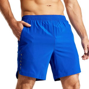 Shorts décontractés pour hommes en polyester/coton respirant à séchage rapide, avec cordon de serrage et poches, pour le sport, la remise en forme, l'entraînement et le jogging - Product Image 2